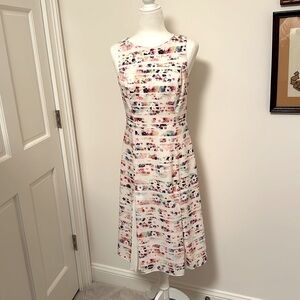 Shoshanna floral dress with accordion pleat  SZ 6. #Summer Wedding